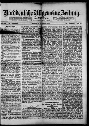 Norddeutsche allgemeine Zeitung on Feb 12, 1908