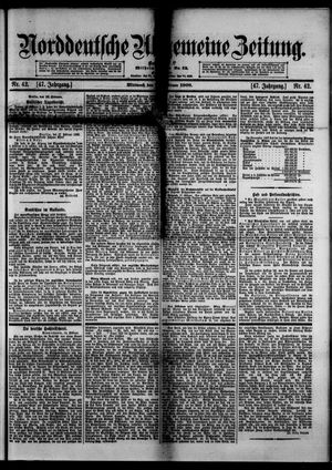 Norddeutsche allgemeine Zeitung vom 19.02.1908