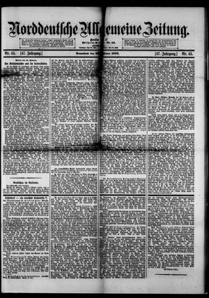 Norddeutsche allgemeine Zeitung vom 22.02.1908