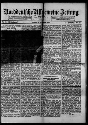 Norddeutsche allgemeine Zeitung vom 26.02.1908