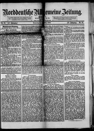 Norddeutsche allgemeine Zeitung vom 12.03.1908
