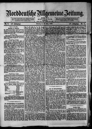 Norddeutsche allgemeine Zeitung on Mar 24, 1908