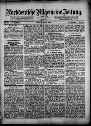 Norddeutsche allgemeine Zeitung vom 03.04.1908