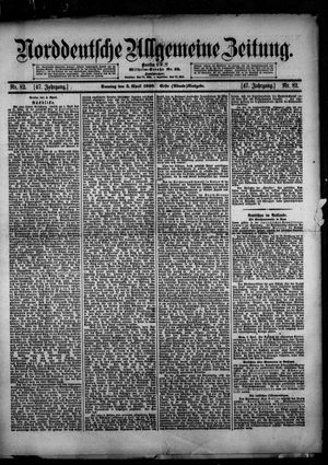 Norddeutsche allgemeine Zeitung vom 05.04.1908