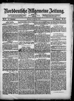Norddeutsche allgemeine Zeitung vom 25.04.1908