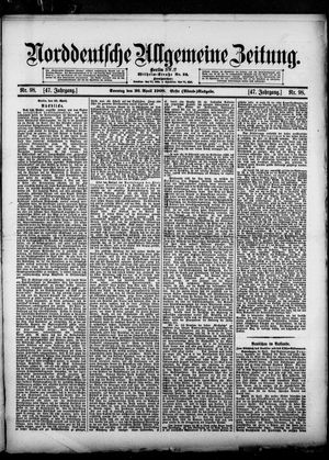 Norddeutsche allgemeine Zeitung vom 26.04.1908