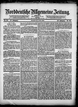 Norddeutsche allgemeine Zeitung vom 02.05.1908