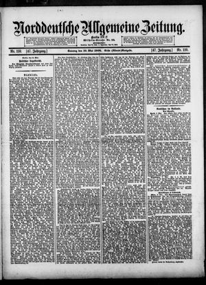 Norddeutsche allgemeine Zeitung vom 10.05.1908