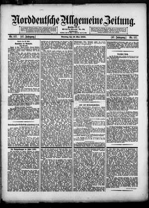 Norddeutsche allgemeine Zeitung vom 19.05.1908