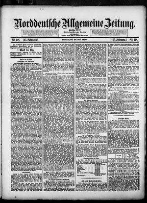 Norddeutsche allgemeine Zeitung vom 20.05.1908