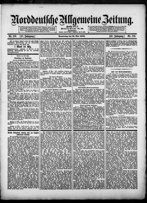 Norddeutsche allgemeine Zeitung vom 21.05.1908