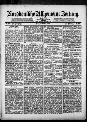 Norddeutsche allgemeine Zeitung vom 22.05.1908