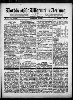 Norddeutsche allgemeine Zeitung vom 23.05.1908