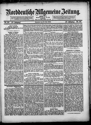 Norddeutsche allgemeine Zeitung vom 30.05.1908