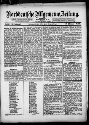 Norddeutsche allgemeine Zeitung vom 31.05.1908