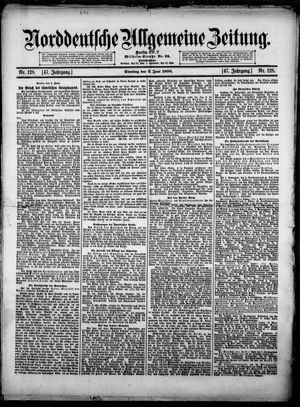 Norddeutsche allgemeine Zeitung vom 02.06.1908