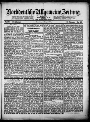 Norddeutsche allgemeine Zeitung vom 04.06.1908