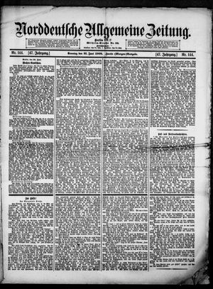 Norddeutsche allgemeine Zeitung vom 21.06.1908