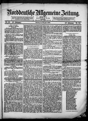 Norddeutsche allgemeine Zeitung vom 23.06.1908