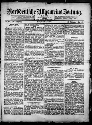 Norddeutsche allgemeine Zeitung on Jun 26, 1908