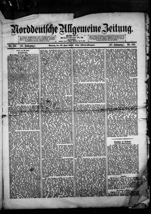 Norddeutsche allgemeine Zeitung on Jun 28, 1908