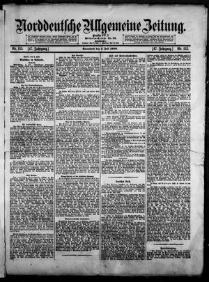 Norddeutsche allgemeine Zeitung vom 04.07.1908