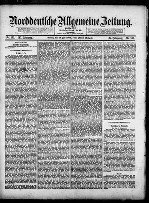 Norddeutsche allgemeine Zeitung vom 12.07.1908