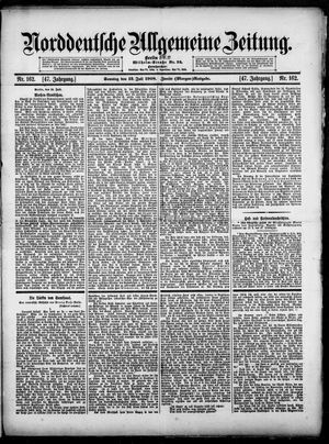 Norddeutsche allgemeine Zeitung vom 12.07.1908