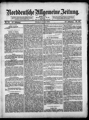 Norddeutsche allgemeine Zeitung vom 14.07.1908