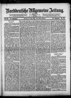 Norddeutsche allgemeine Zeitung vom 19.07.1908