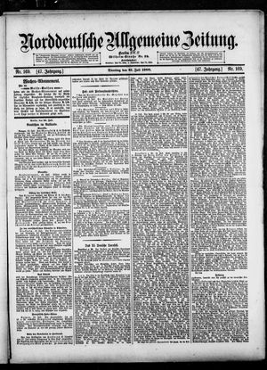 Norddeutsche allgemeine Zeitung vom 21.07.1908