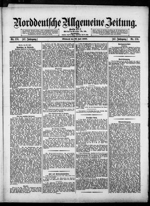 Norddeutsche allgemeine Zeitung vom 22.07.1908