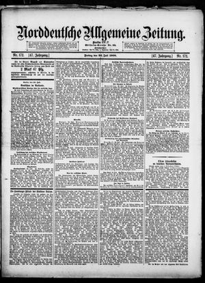 Norddeutsche allgemeine Zeitung vom 24.07.1908