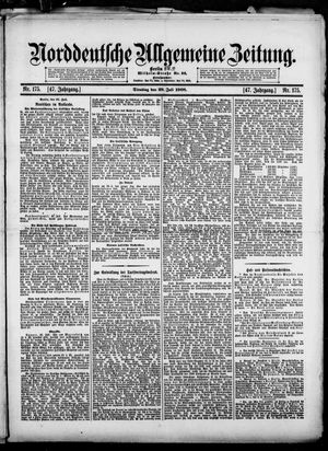 Norddeutsche allgemeine Zeitung vom 28.07.1908