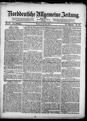 Norddeutsche allgemeine Zeitung vom 29.07.1908