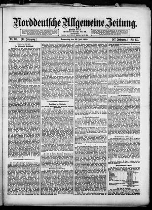 Norddeutsche allgemeine Zeitung vom 30.07.1908