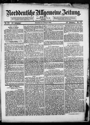 Norddeutsche allgemeine Zeitung vom 01.08.1908