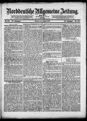 Norddeutsche allgemeine Zeitung vom 05.08.1908