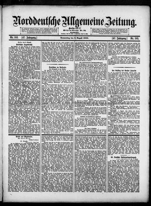 Norddeutsche allgemeine Zeitung vom 06.08.1908