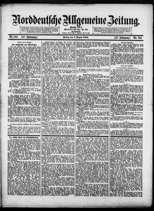 Norddeutsche allgemeine Zeitung vom 07.08.1908