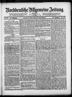 Norddeutsche allgemeine Zeitung vom 09.08.1908