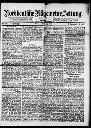 Norddeutsche allgemeine Zeitung vom 12.08.1908