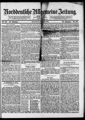 Norddeutsche allgemeine Zeitung vom 13.08.1908