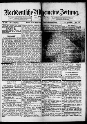 Norddeutsche allgemeine Zeitung vom 16.08.1908