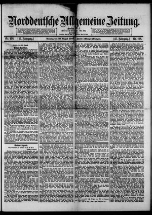 Norddeutsche allgemeine Zeitung vom 23.08.1908