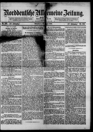 Norddeutsche allgemeine Zeitung vom 26.08.1908