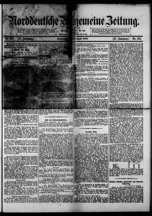 Norddeutsche allgemeine Zeitung vom 27.08.1908