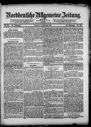 Norddeutsche allgemeine Zeitung vom 29.08.1908