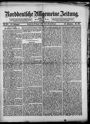 Norddeutsche allgemeine Zeitung vom 30.08.1908