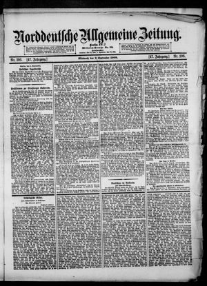 Norddeutsche allgemeine Zeitung vom 02.09.1908